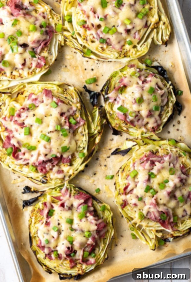 Finished Cabbage Low Carb Pizza Recipe with Irish toppings