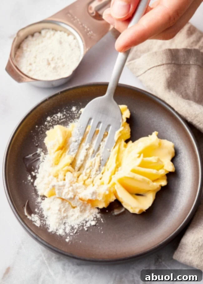 Butter and flour mixture - smashed for deer meat stew
