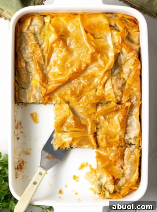 Top view of this casserole dish loaded with this amazing side dish/appetizer.