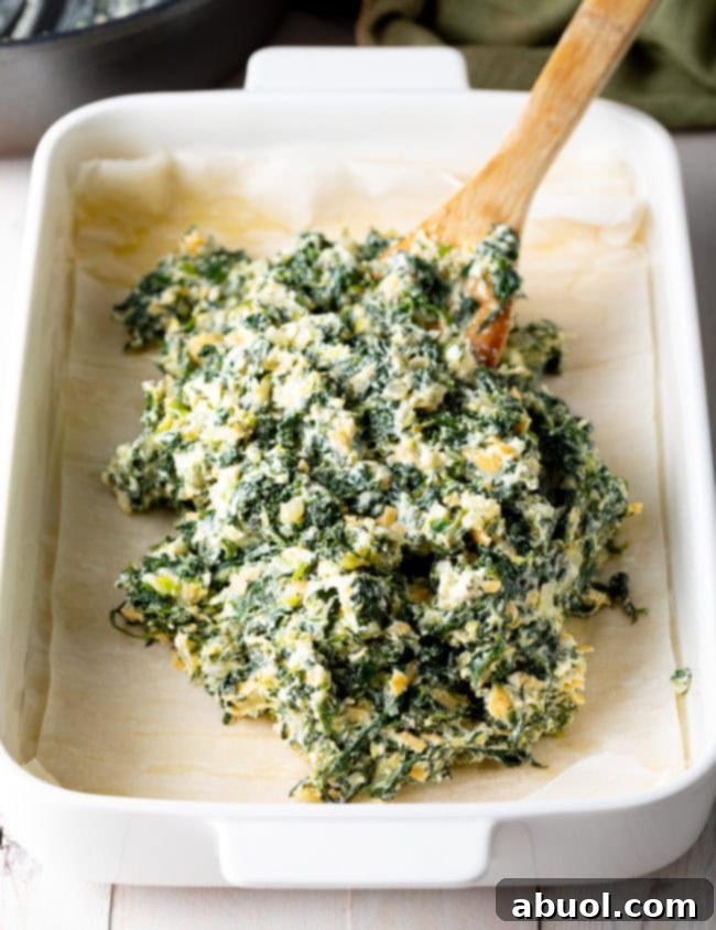 Fill the Spinach Pie