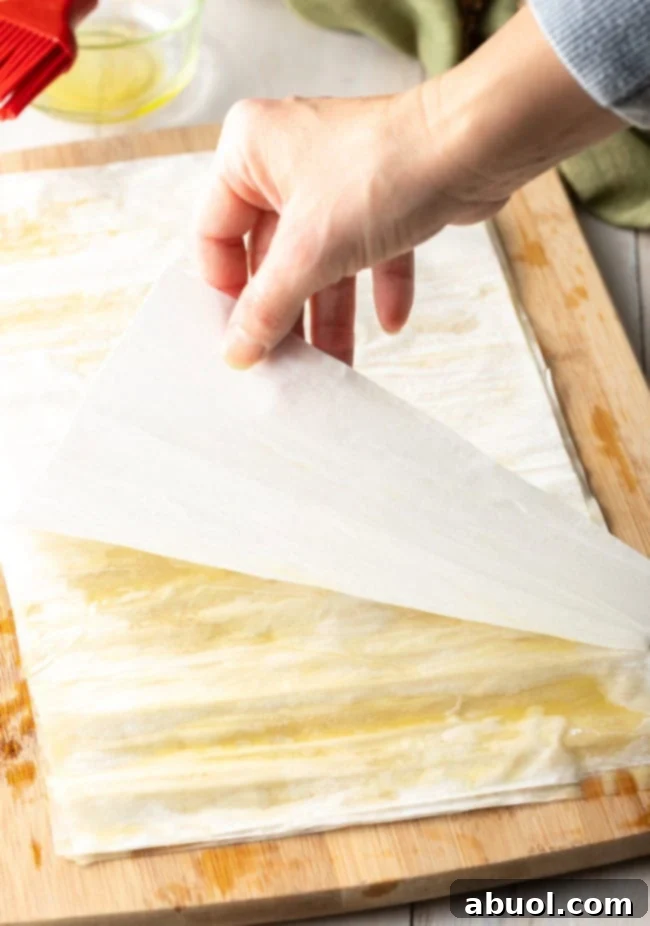 Stacking Filo Sheets