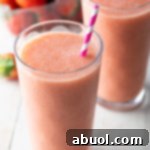 A vibrant and refreshing Smoothie King Caribbean Way blend, ready to serve.