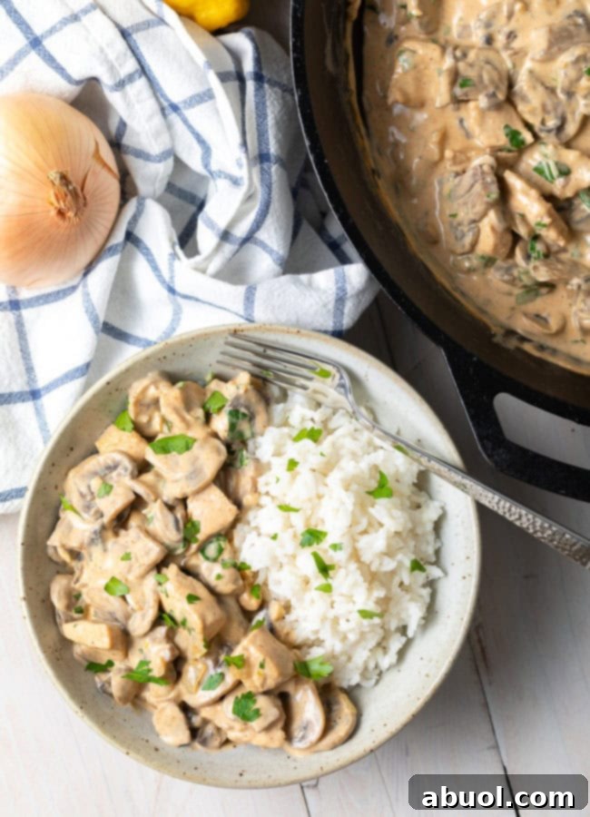 Skillet Cajun Chicken with Mushrooms and Rice
