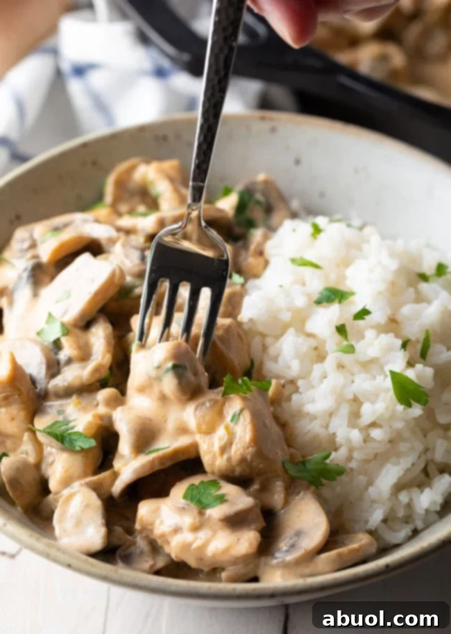 Chicken with Mushrooms and Rice