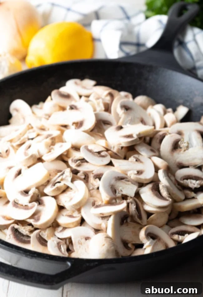 skillet mushrooms