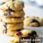 Blueberry White Chocolate Chip Cookies