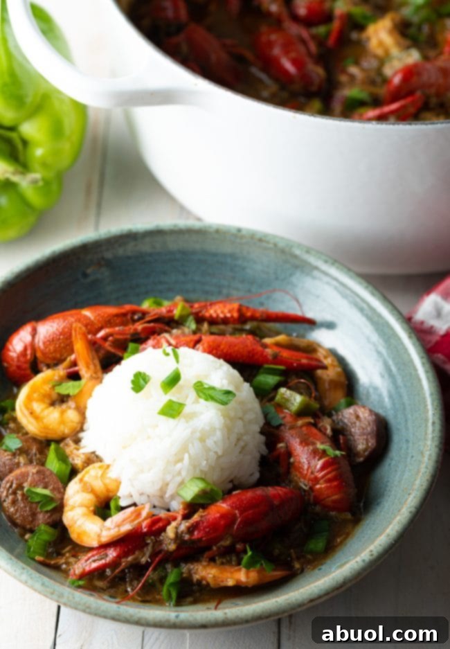 new orleans gumbo recipe in bowls