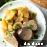 crock pot pork tenderloin with apples and onions