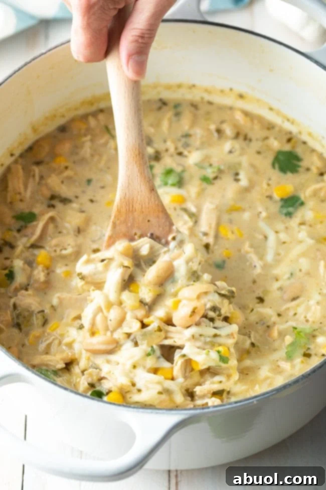 stirring all ingredient in pot