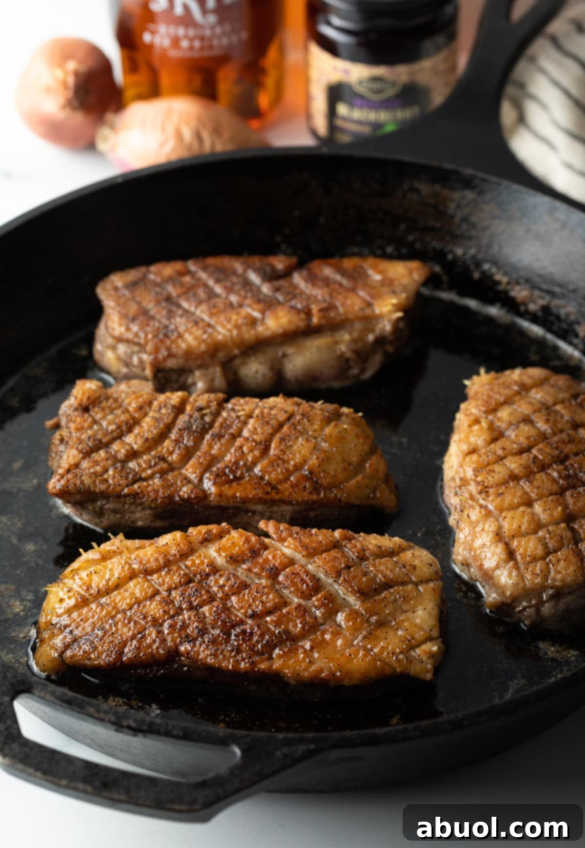 Cooking duck breast perfectly for medium-rare results