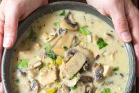 Creamy Chicken and Wild Mushroom Soup
