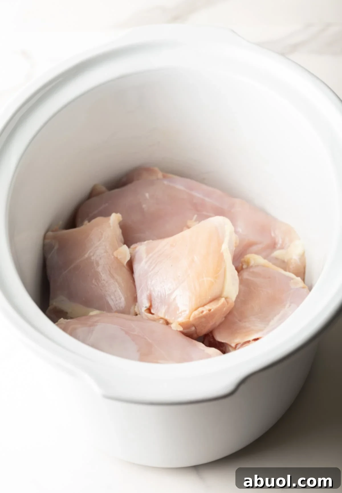 Raw Chicken in a Crockpot