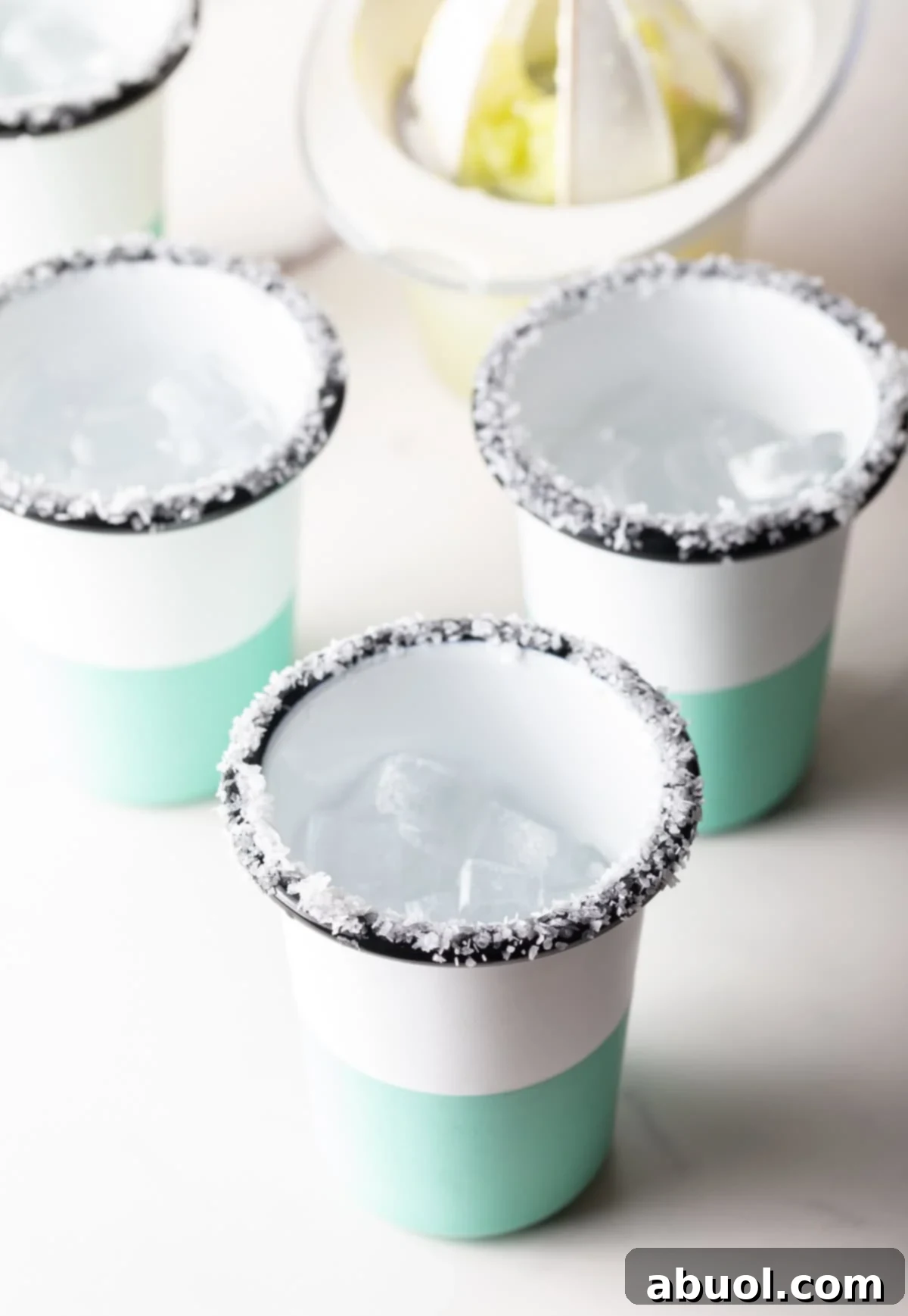 Salting the Rim of a Margarita Glass