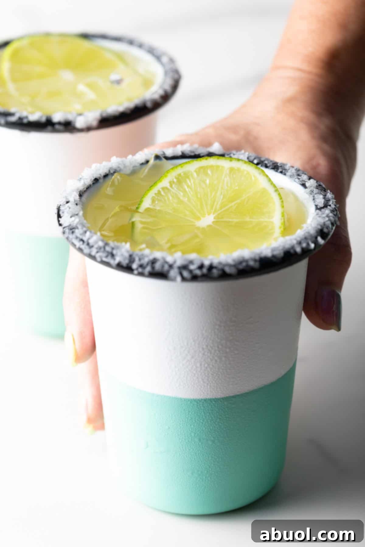 Grabbing a Refreshing Virgin Margarita