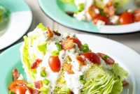 Classic Wedge Salad with Creamy Blue Cheese Dressing