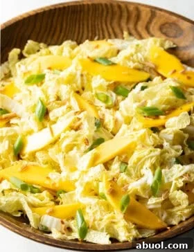 Napa Cabbage and Mango Salad