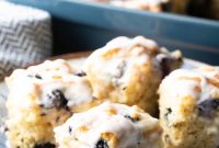 Flaky Blueberry Biscuits